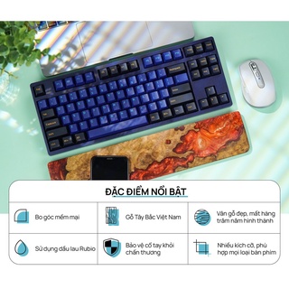 Kê tay gỗ Nu Resin HyperWork Red Volcano