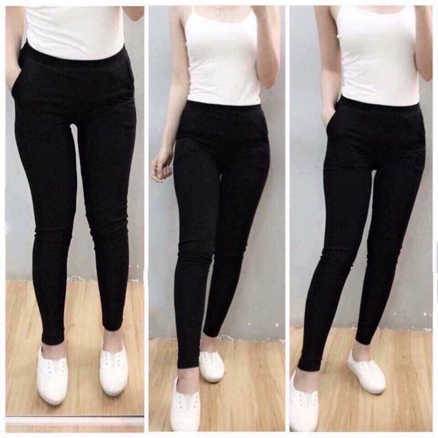 Quần legging 2 túi sâu thun dày dặn form đẹp co dãn thoải mái | BigBuy360 - bigbuy360.vn