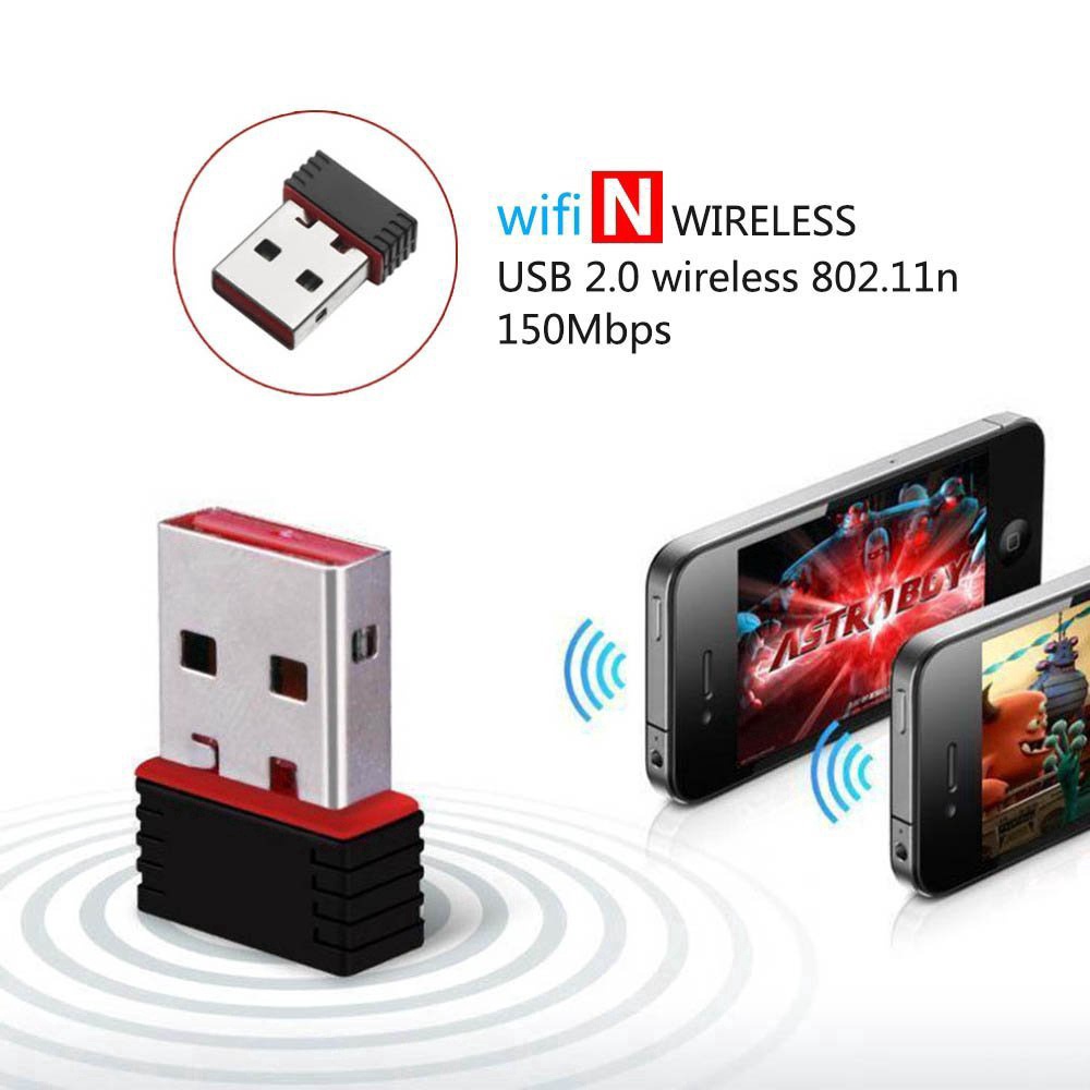 Đầu nhận tín hiệu kết nối card mạng wifi không dây mini USB 2.0 150Mbps MT7601 | BigBuy360 - bigbuy360.vn