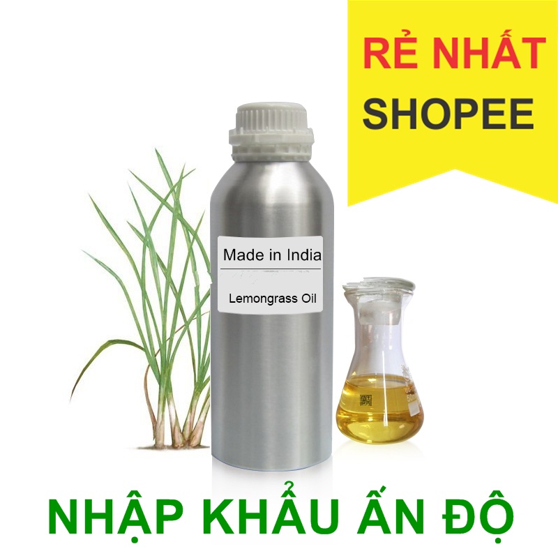Tinh dầu sả chanh Lemongrass 1 Lít Nhập khẩu Ấn Độ Thơm Lừng