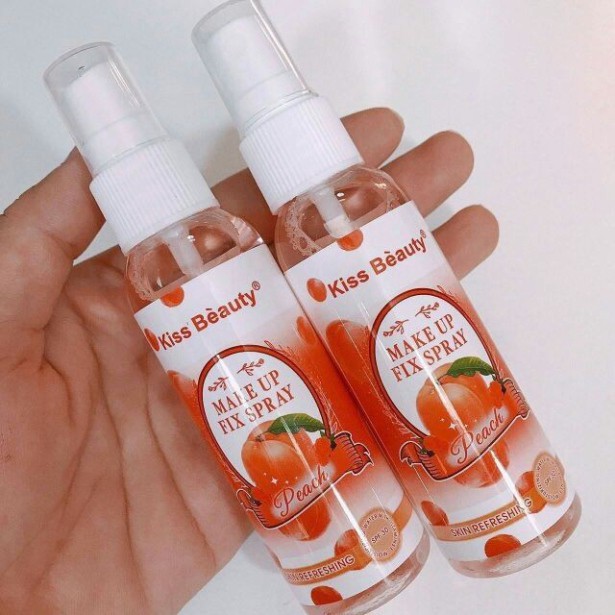 Chai Xịt khóa trang điểm kiss beauty đào -Mẫu Mới 2021 Hot | BigBuy360 - bigbuy360.vn