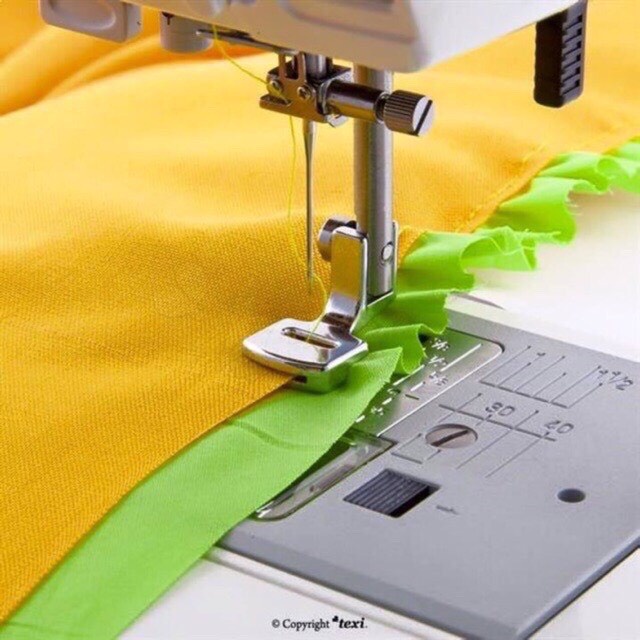 Chân vịt nhún bèo 2 tầng  cho máy may gia đình đa năng