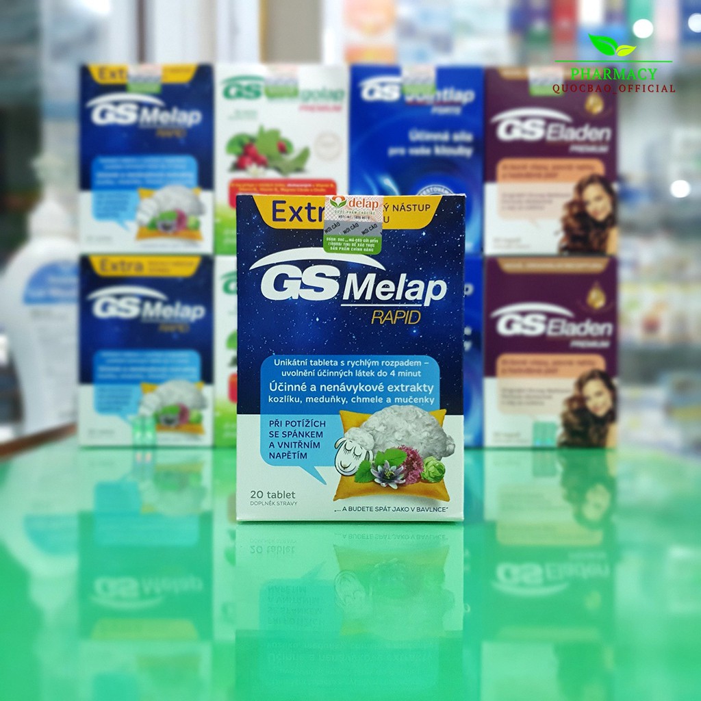 GS Melap Rapid ☪ Hỗ trợ giúp ngủ ngon, ngủ sâu giấc, cải thiện mất ngủ ☪ Nguồn gốc thiên nhiên an toàn