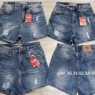 QUẦN SHORT JEANS CO GIÃN HÌNH THẬT