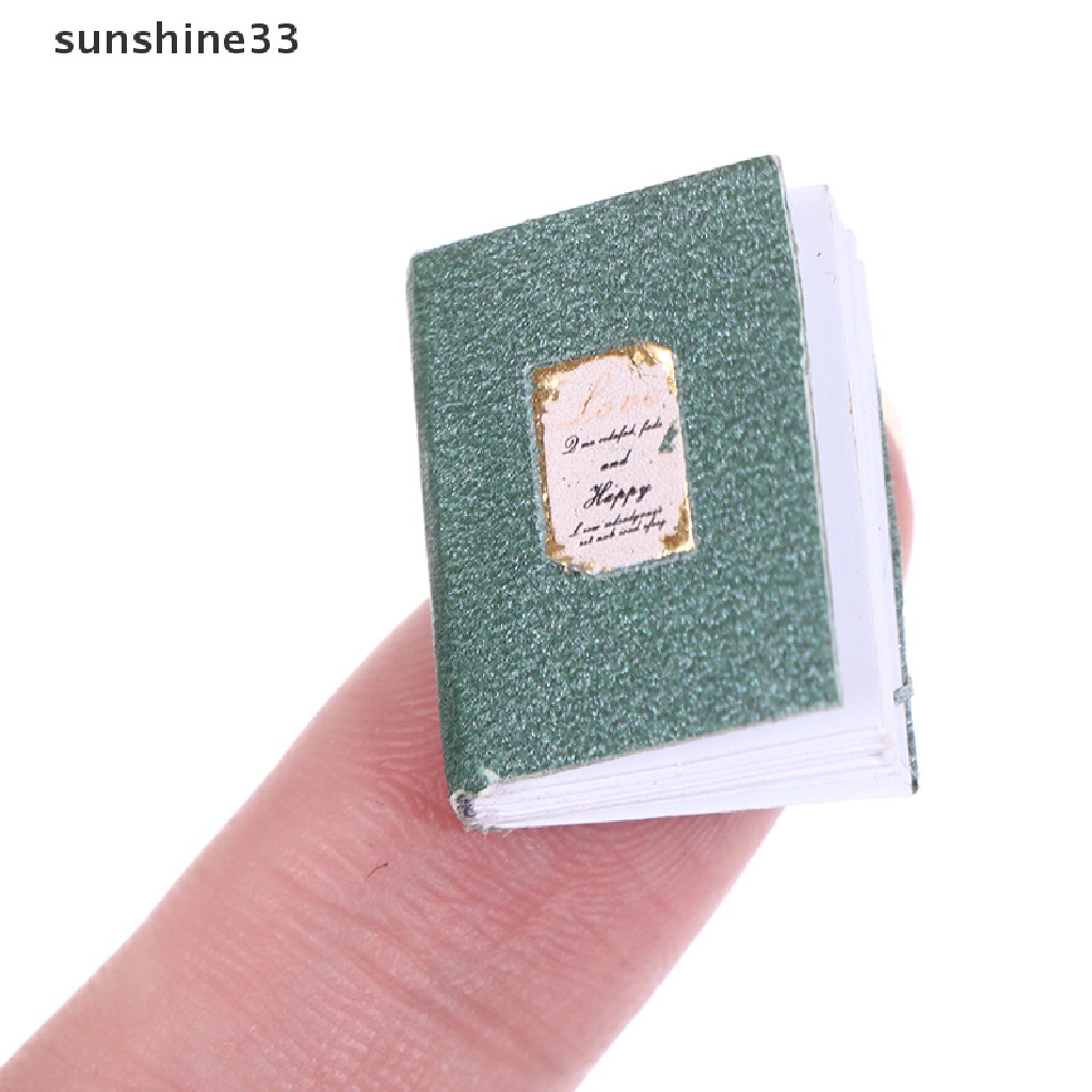 SU 4pcs/set 1/12 Dollhouse Miniature Classic Colorful Books Model Scene Accessories n
