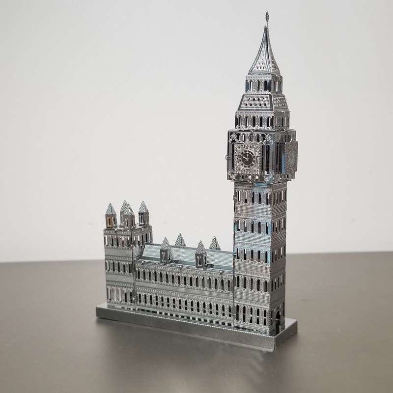 Mô Hình 3D Kim Loại Tháp Đồng Hồ Big Ben (chưa ráp)