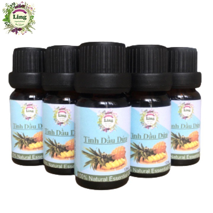 Combo 10 chai Tinh dầu Dứa (Thơm) 10ml Thiên Nhiên Nguyên Chất 100% khử mùi, xông phòng