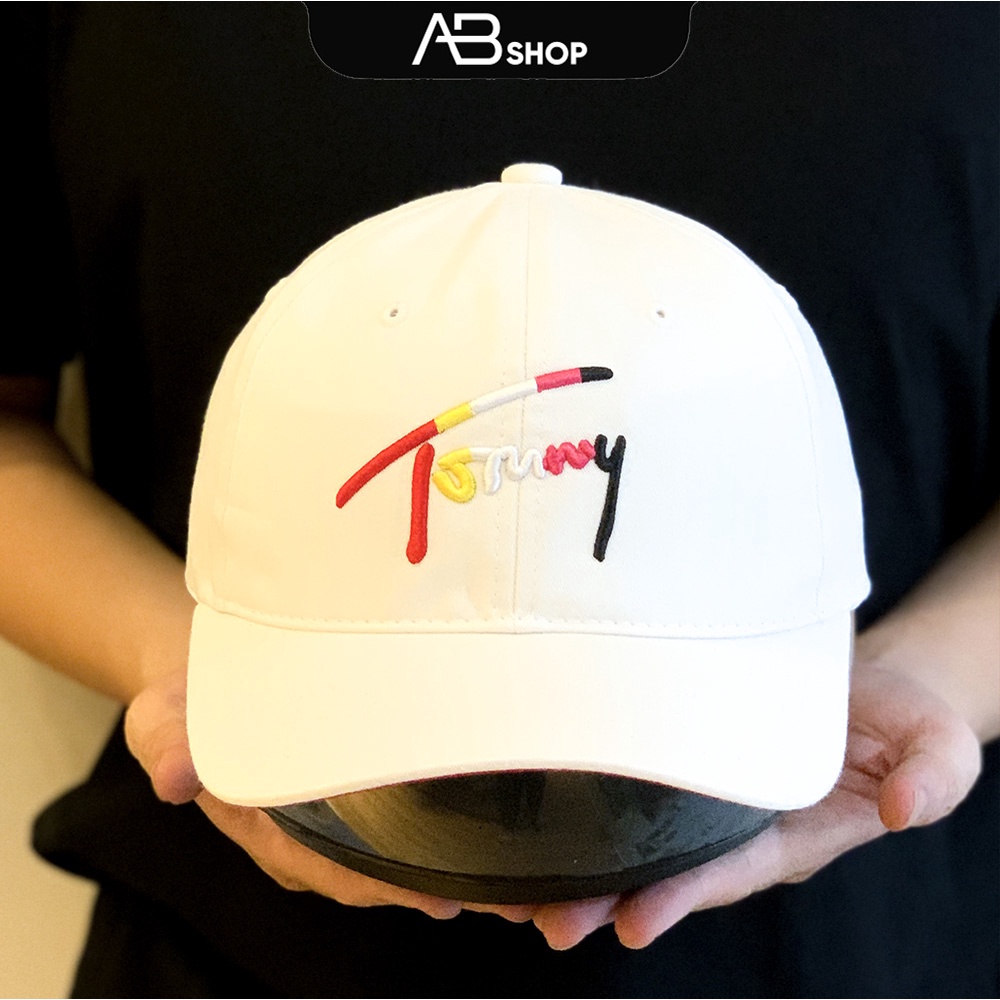 Mũ Lưỡi Trai Tommy Ger Trắng và Đen