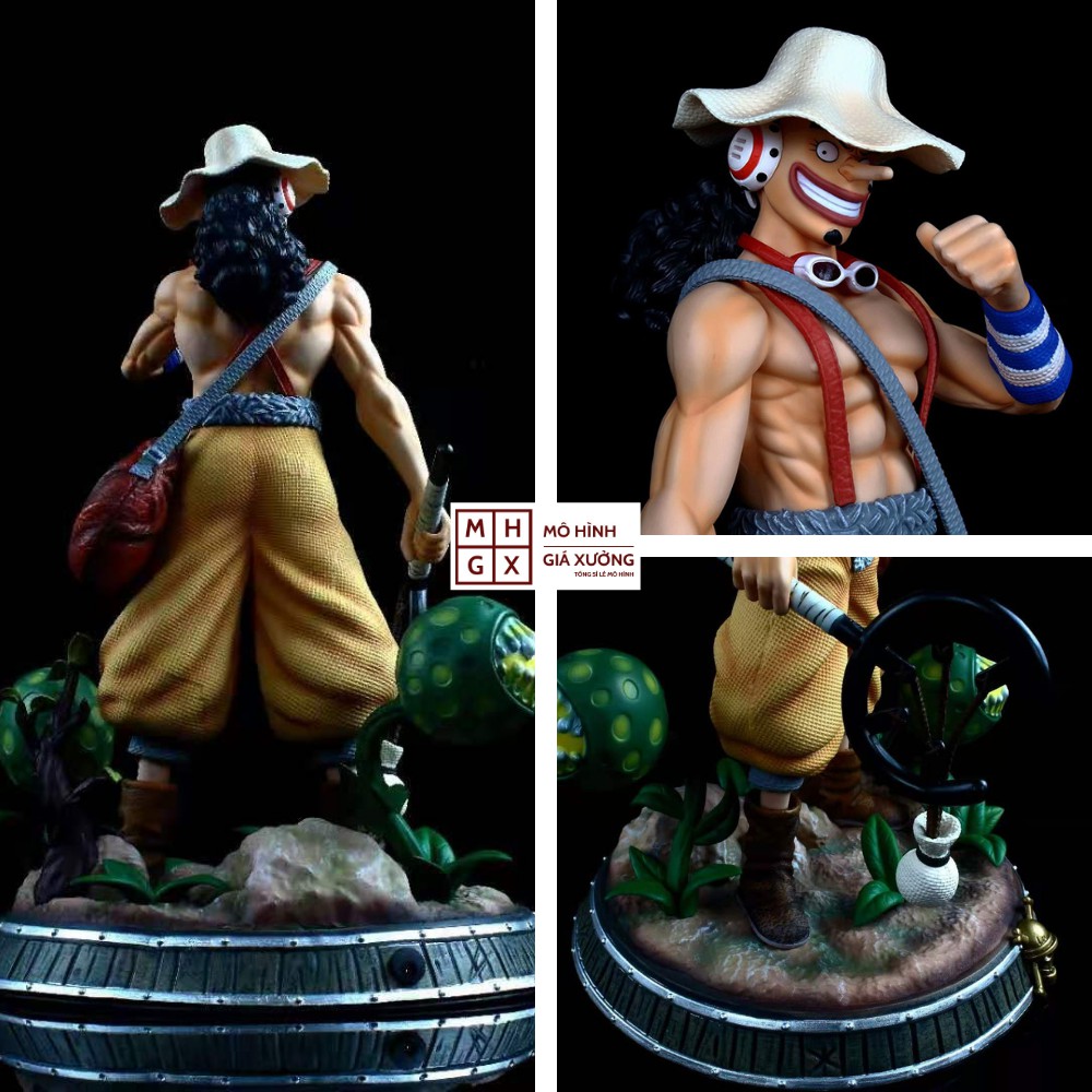 Mô hình One Piece  Ussop cao 38cm , có đèn led ở base + remote , figure one piece ussop , mô hình giá xưởng