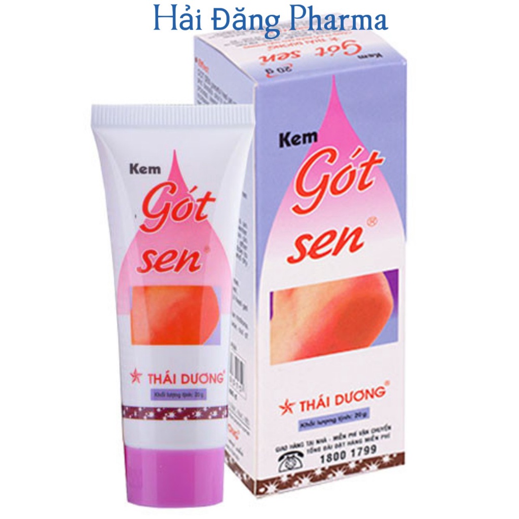 Gót Sen Thái Dương. Kem bôi chống nứt nẻ, khô rát gót chân hiệu quả. Mẫu mới