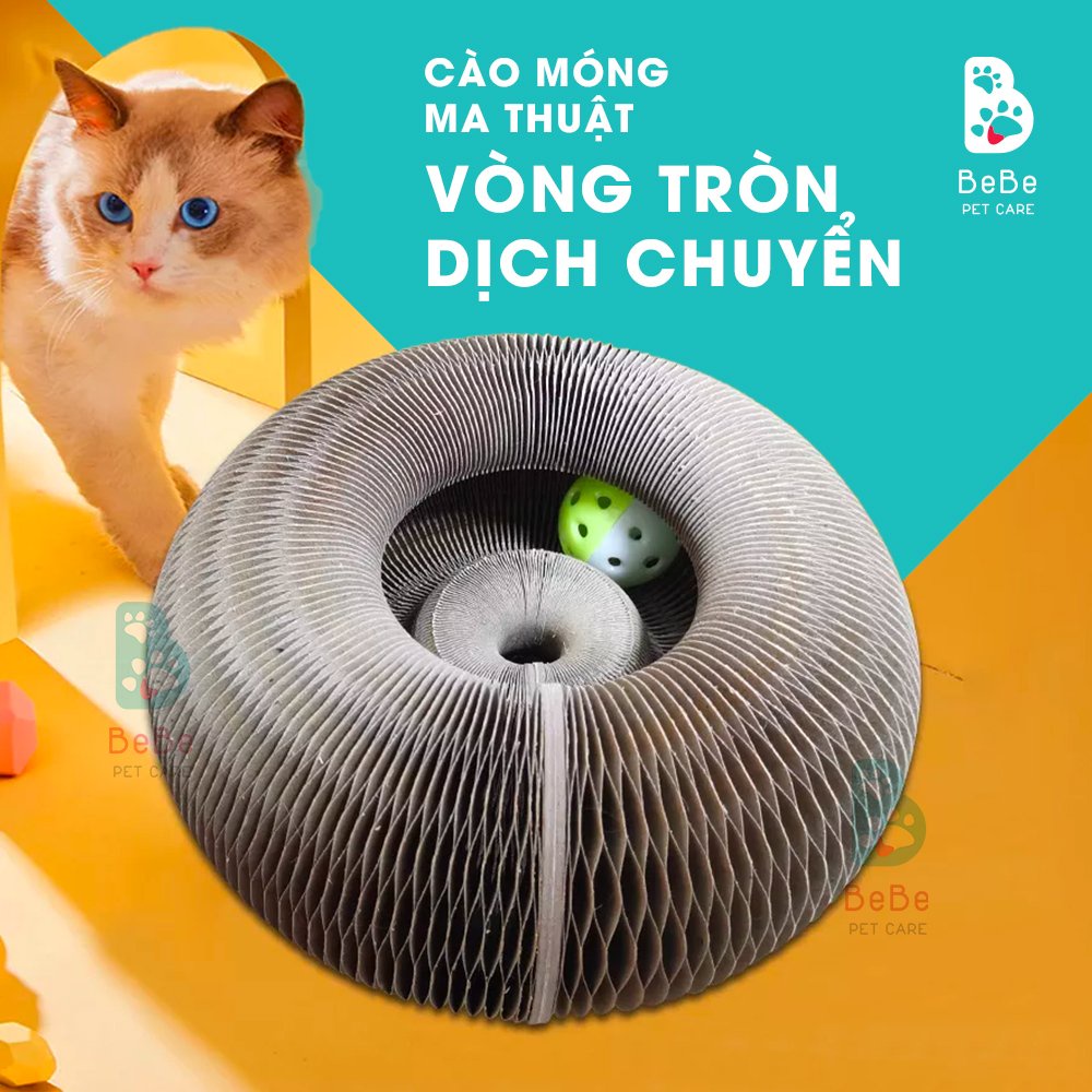 [Siêu Quậy - Kèm Bóng] Vòng Cào Móng Ma Thuật - Đồ Chơi Cho Các Boss Mèo