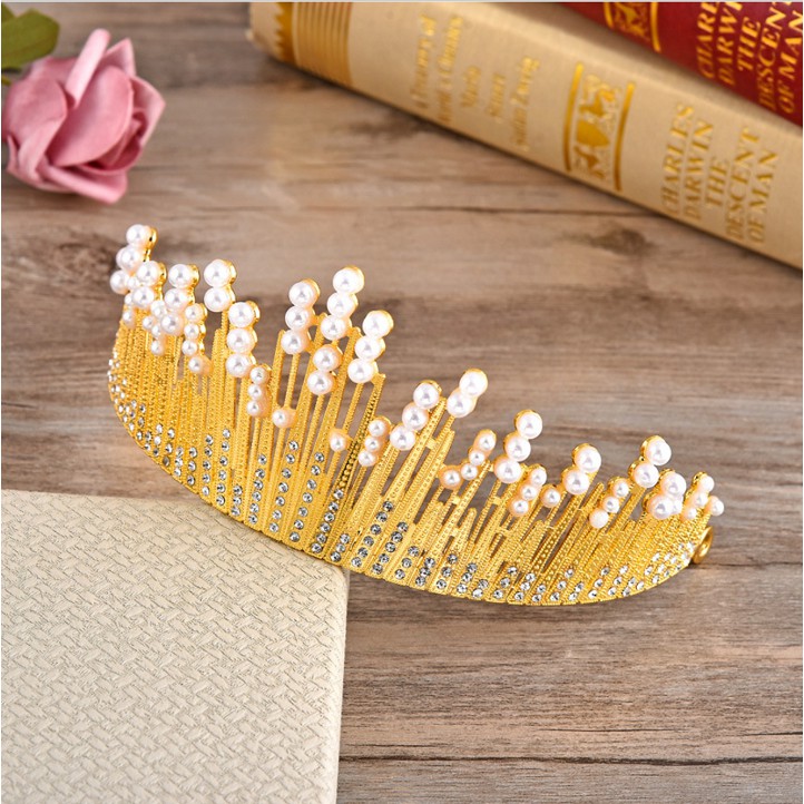 Vương Miện đính đá trang trí bánh kem, phụ kiện bánh sinh nhật, đồ trang trí bánh kem sinh nhật