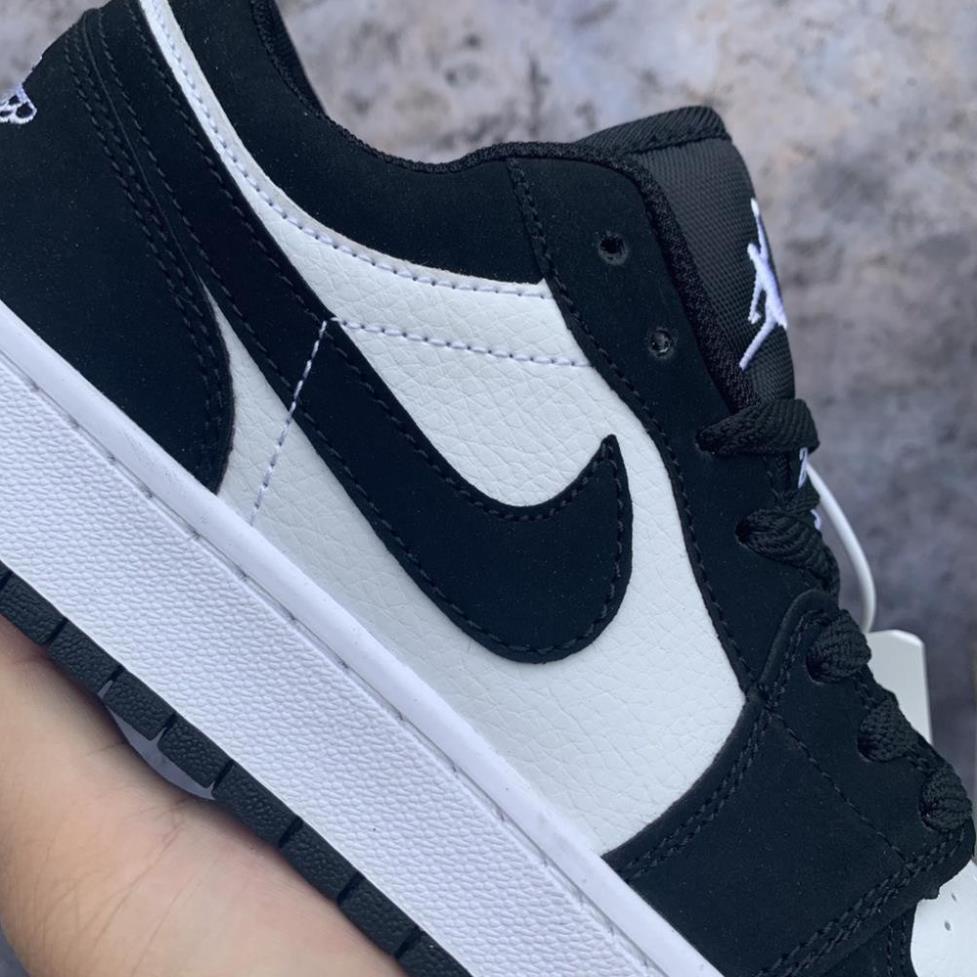Giày JD1 Low thể thao sneaker JORDAN 1 PANDA màu ĐEN TRẮNG cổ thấp Hot trend nam nữ