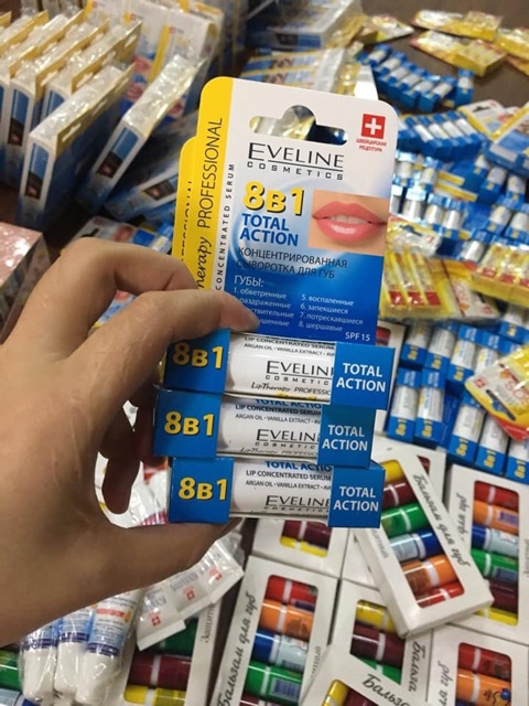 Son dưỡng môi Eveline Lip 8B1 Therapy Professional giữ ẩm toàn diện lựa chọn tốt nhất