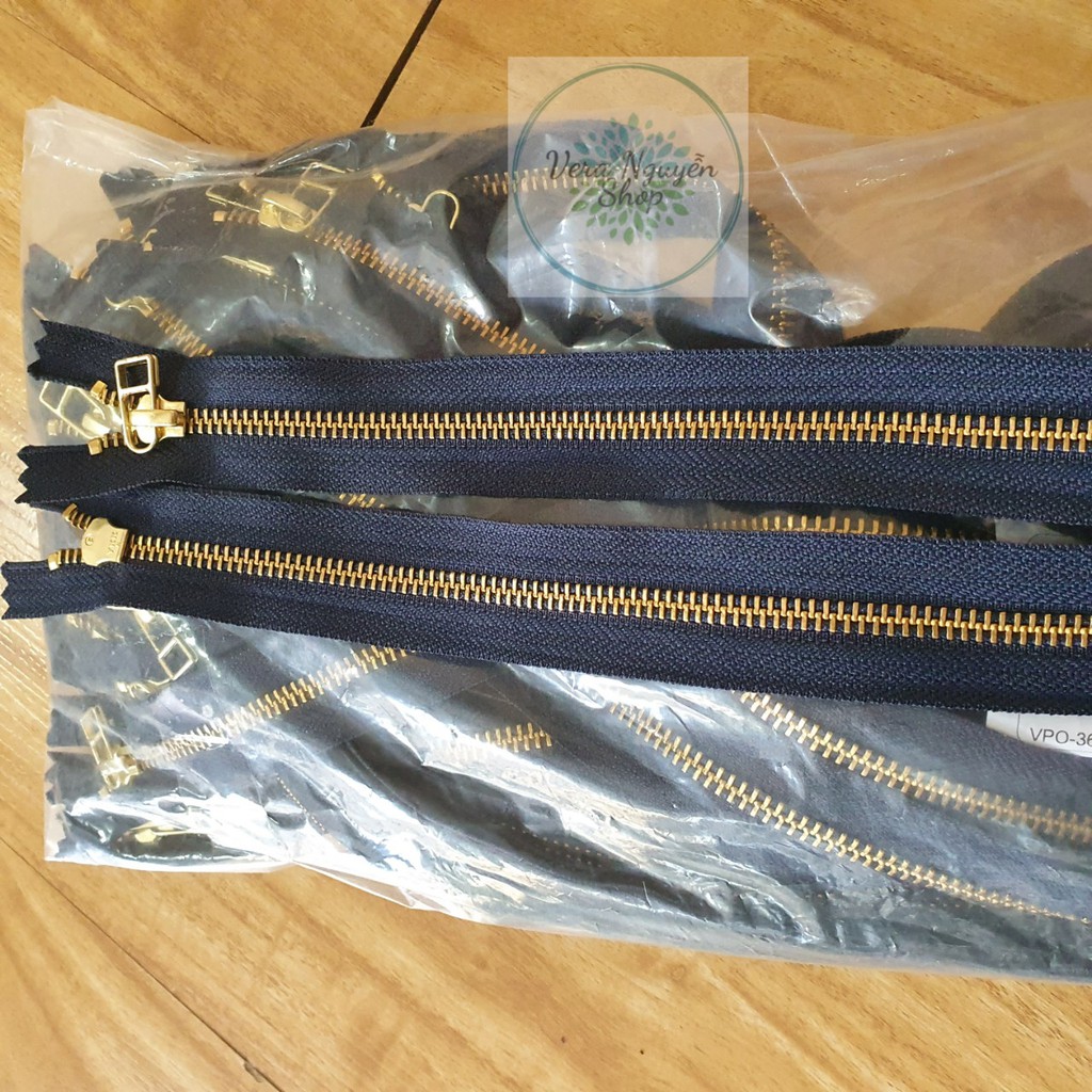 Dây khóa kéo kim loại ykk răng 5 size 25