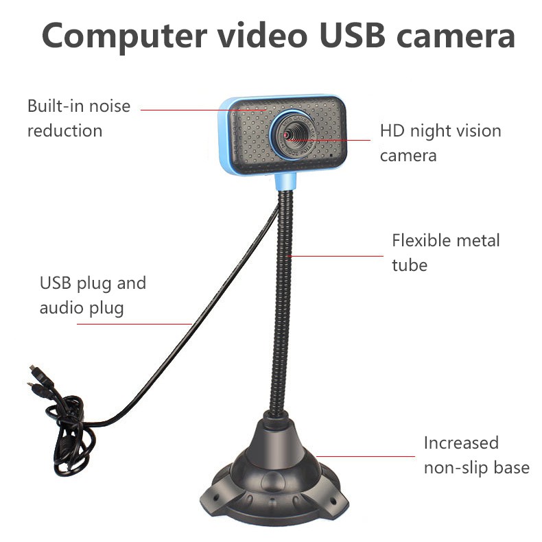 AUTO FOCUS Webcams 480p Cao Cấp Cho Máy Tính