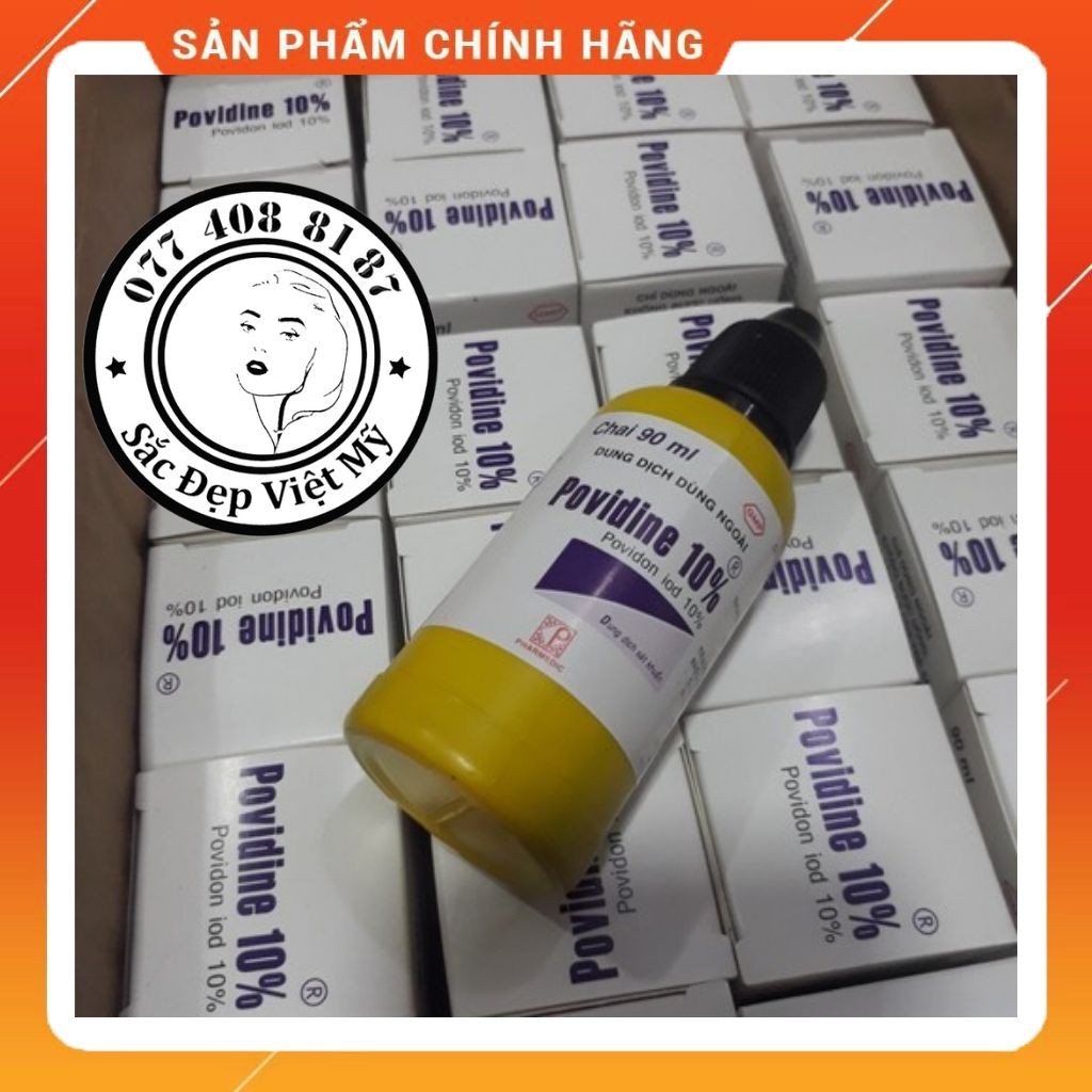 Dung Dịch Chăm Sóc Vết Thương Cồn Đỏ Povidine 10% Chai Dung Tích 20ml, 90ml