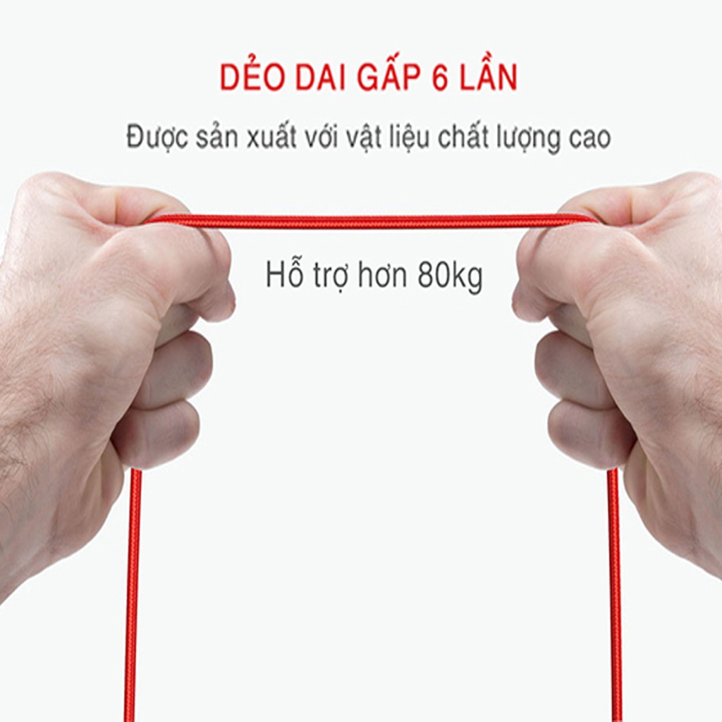 Dây Sạc Lingtning Bọc Dù Cao Sạc Nhanh IH150 – Bảo Hành 12 Tháng Chính Hãng Bagi