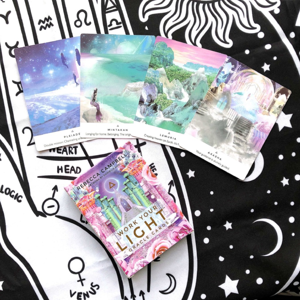 Bộ bài Tarot Work Your Light Oracle 44 lá chất lượng cao
