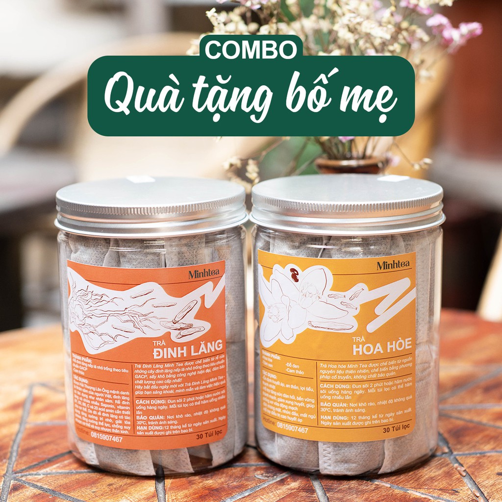 Trà Gạo Lứt huyết rồng Đỗ Đen Trà Hoa Hoè Đỗ Đen Cam Thảo Tâm Sen, Trà Đinh Lăng, Trà Đinh Lăng Thảo Combo 2 hộp bất kì | BigBuy360 - bigbuy360.vn