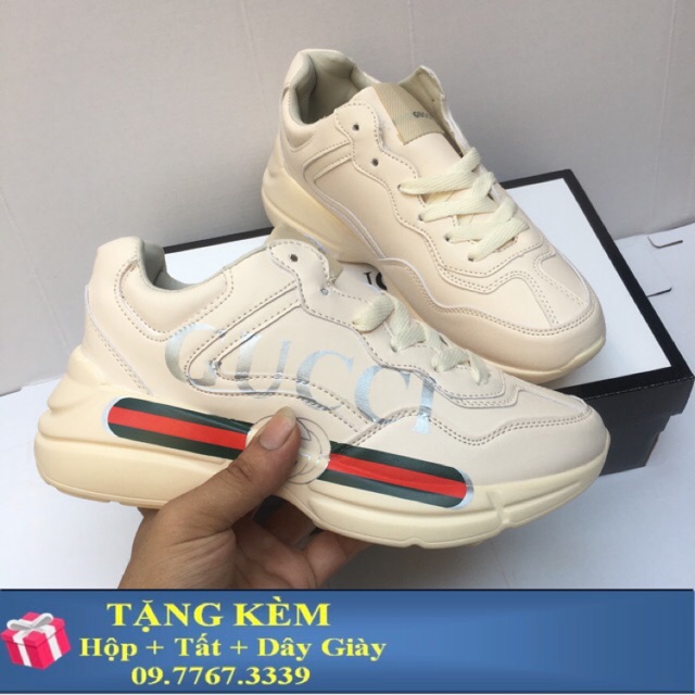 (Tặng hộp giầy và tất hàn quốc  ) GIẦY THỂ THAO TĂNG CHIỀU CAO CHUNKY chữ nam nữ