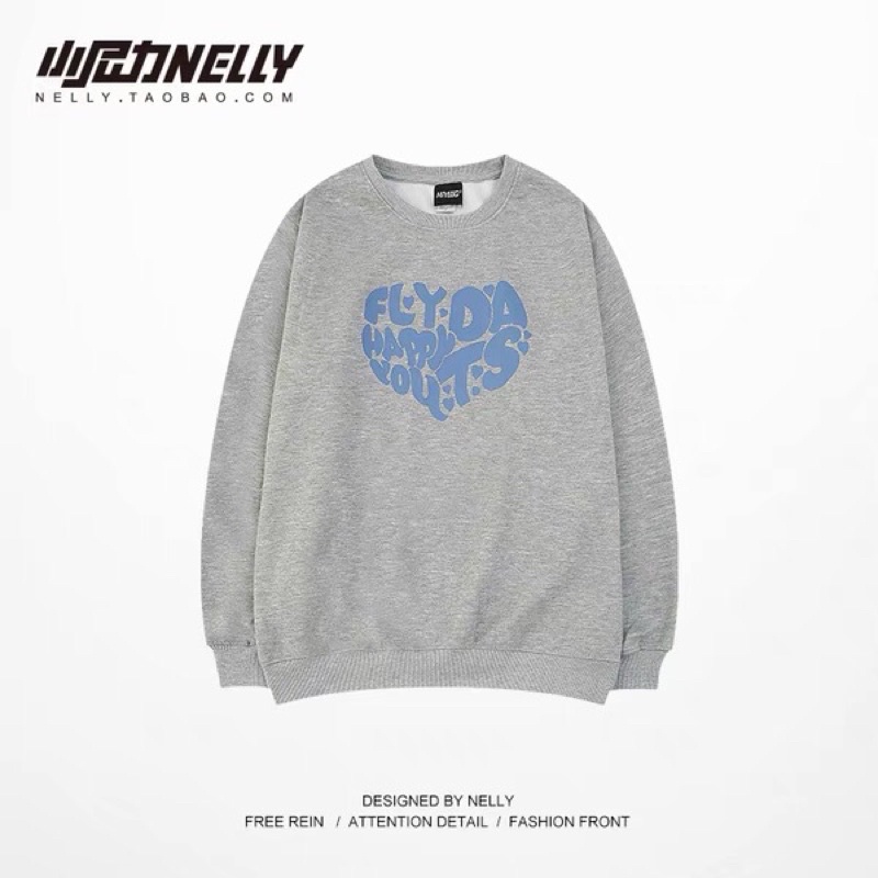 Áo sweater nelly heybig nỉ sale (có sẵn) flyda