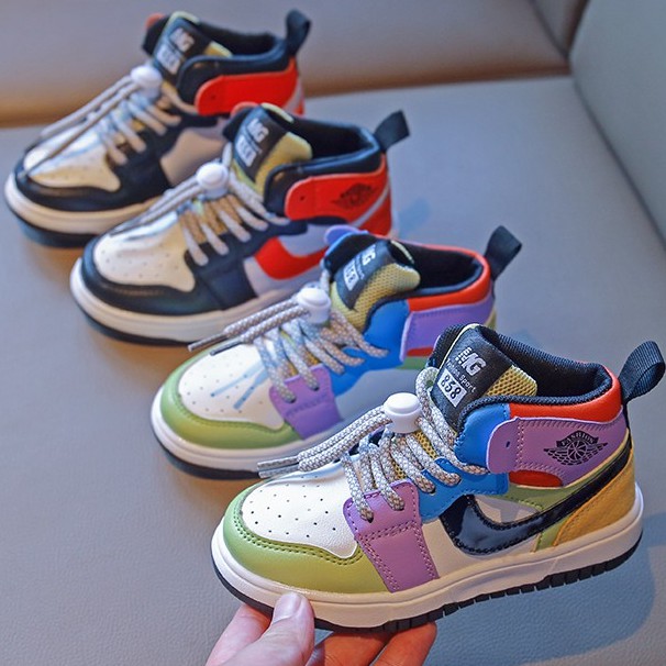 Giày Thể Thao Phong Cách Hàn Quốc Phối Màu Sắc Cho Bé