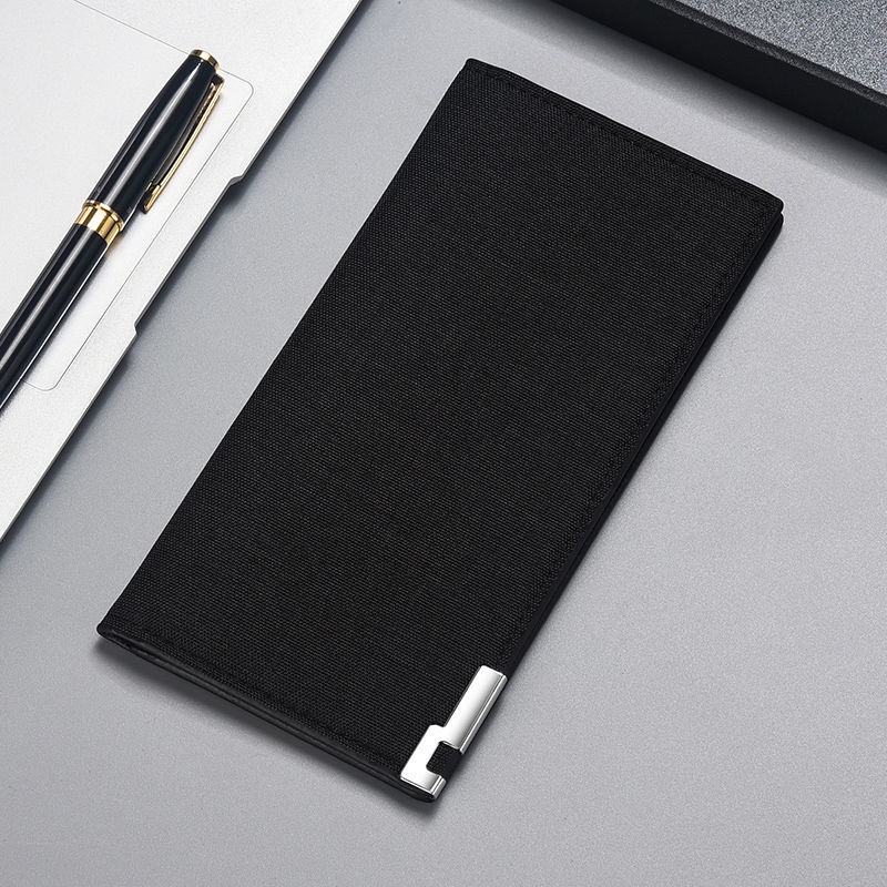 Ví Dài Bằng Vải Canvas Mỏng Trẻ Trung Dành Cho Nam