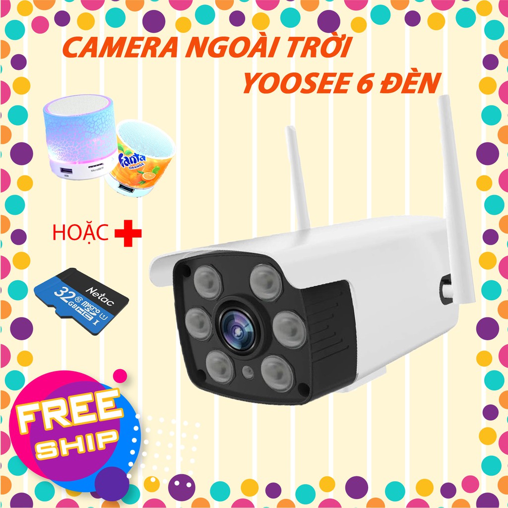 CAMERA GIÁM SÁT NGOÀI TRỜI | 6 ĐÈN LED | 1080 P FULL HD | GHI ÂM ĐÀM THOẠI - HÌNH ẢNH