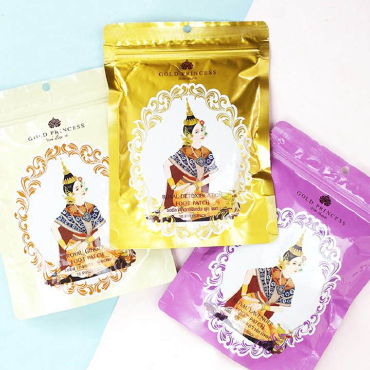 Miếng Dán Bàn Chân Gold Princess Thái Lan(10 miếng)