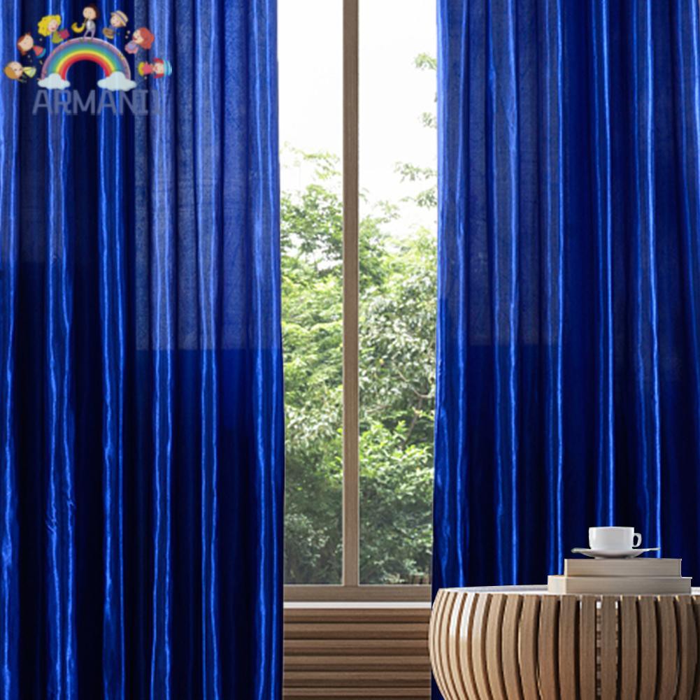 ARMANI 1 rèm cửa sổ Vải Satin Màu Trơn Sang Trọng