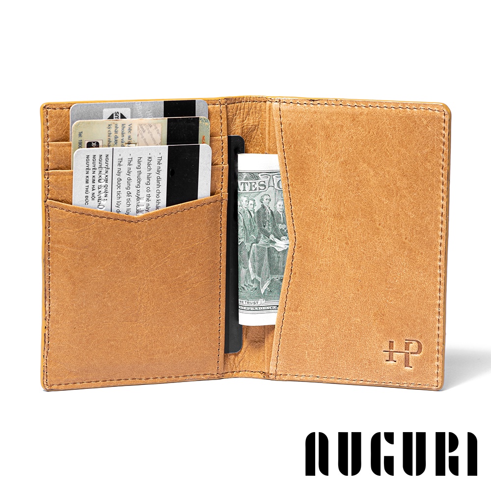 Ví Đựng Thẻ ATM, Ví Da Bò Thật Đựng Thẻ Namecard Gọn Mỏng, Mini Sang Trọng / AUGURI