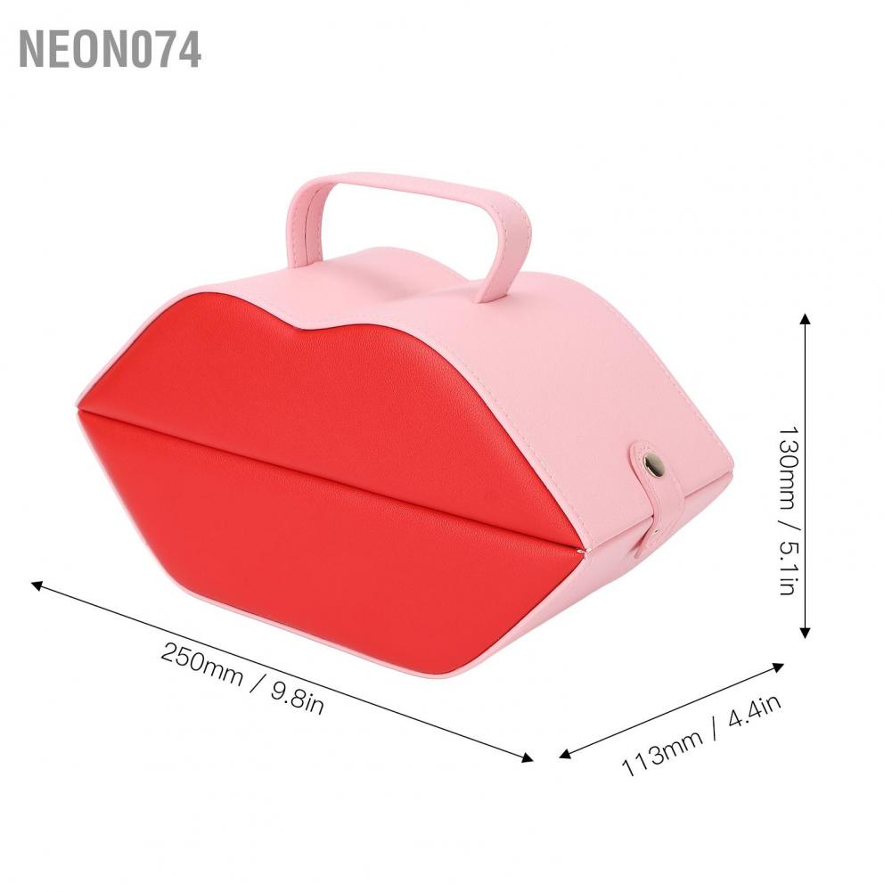 Neon074 Hộp đồ trang sức Thời Vòng cổ Di động đeo tay Bông tai Hiển thị lưu trữ cho Ngày kỷ niệm