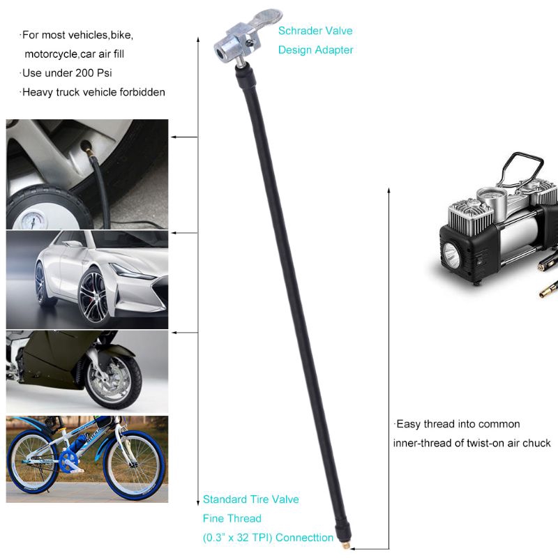 Đầu khóa van bơm lốp xe máy xe đạp xe hơi thiết kế tiện dụng