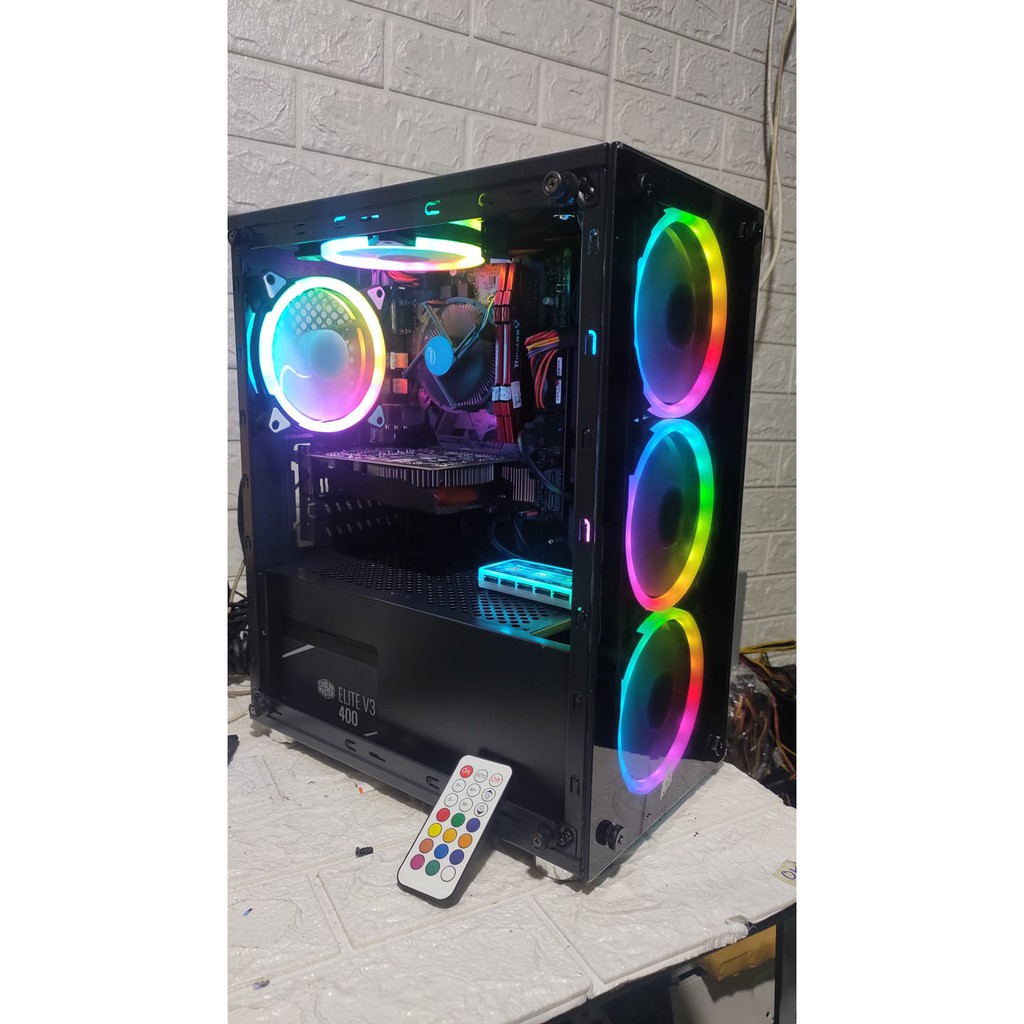 Bộ Máy Tính Chơi Mượt PUBG , FiFa4 LED RGB Siêu đẹp + Màn hình 20in (Tặng Phím,Chuột đủ bộ) | BigBuy360 - bigbuy360.vn