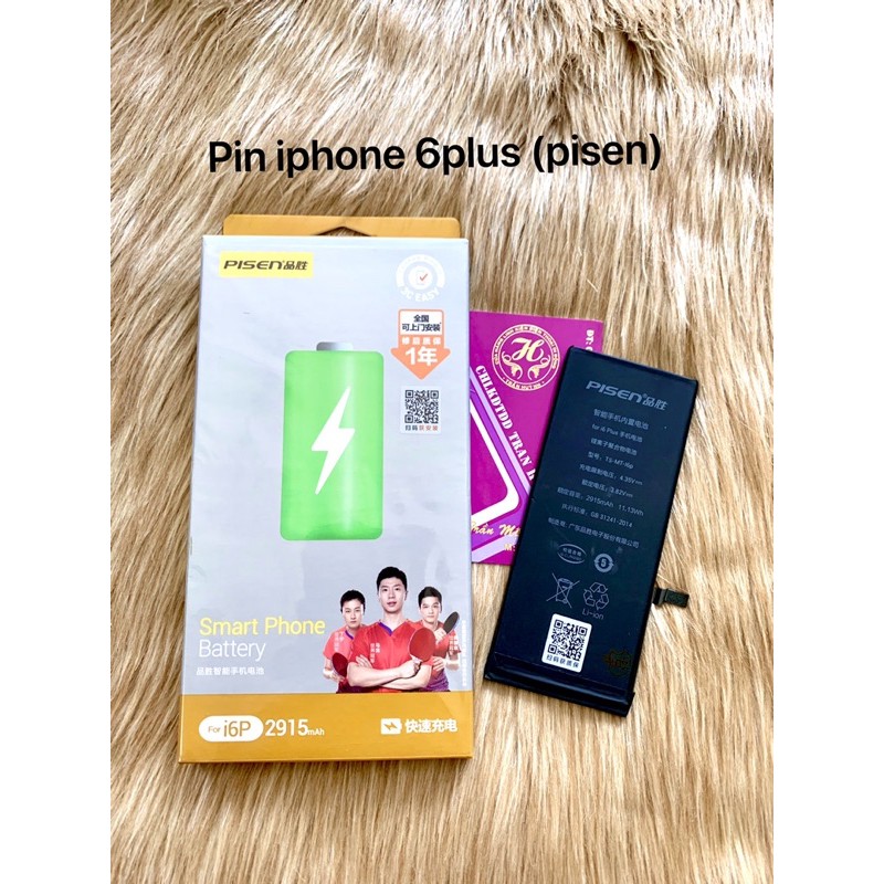 pin iphone 6plus / 6s plus chính hãng pisen