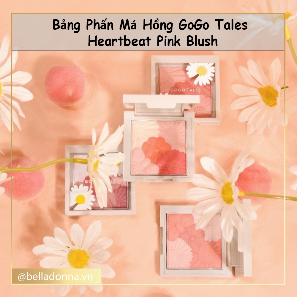 Bảng Phấn Má Hồng Hoa Cúc GoGo Tales Heartbeat Pink Blush