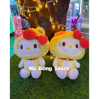 Gấu bông Hello Kitty áo vàng size 35cm
