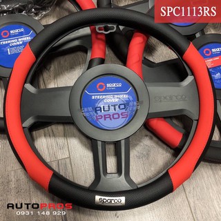 Bọc vô lăng Sparco SPC1113RS (Đen đỏ)