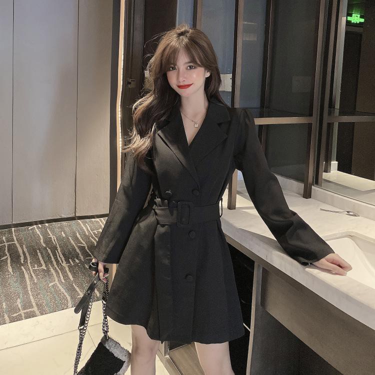 [SIÊU SALE] Đầm Vest Blazers Kèm Đai Thắt Eo Thiết Kế Phong Cách Hàn Quốc | BigBuy360 - bigbuy360.vn