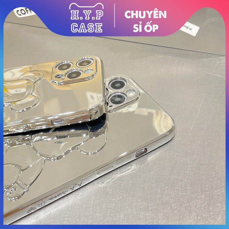 Ốp Lưng Iphone KAWS Màu Full Bạc Hàng Loại 1 Hình Nổi 3D Sáng Đẹp Lung Linh (02) | BigBuy360 - bigbuy360.vn