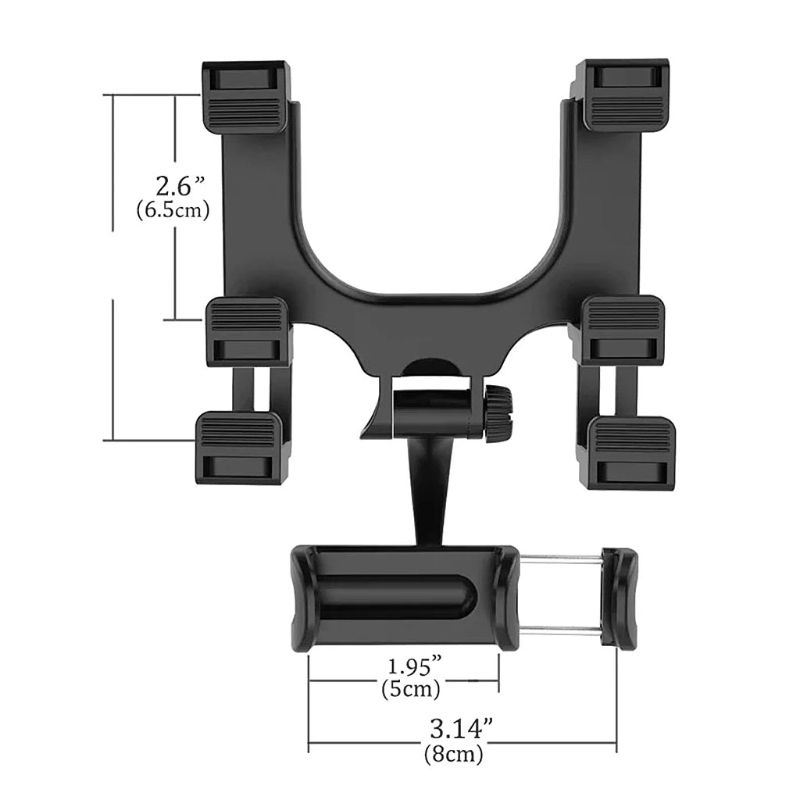 Giá Đỡ Điện Thoại Gắn Kính Chiếu Hậu Xe Hơi 4-5.8 &quot;