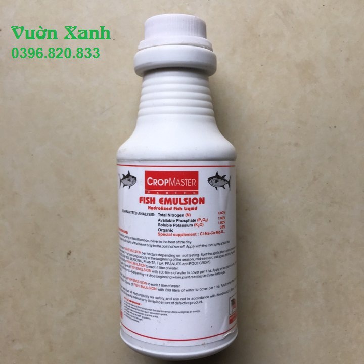 Phân cá (Đạm cá) cô đặc Mỹ Fish Emulsion 250ml dung tưới rau, phun lan, bón hồng, hoa cây cảnh