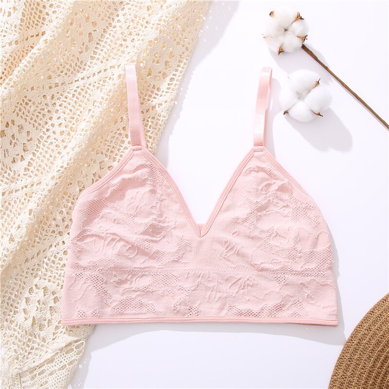 Áo lót không đường may TAKETALK cổ chữ V khoét sâu chất liệu mềm mại quyến rũ cho nữ