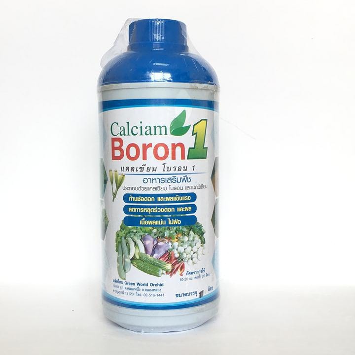 Bán buôn- Phân bón lá bổ sung vi lượng Calciam Boron chai 1 Lít nhập Thái Lan hàng đẹp, nhập khẩu.