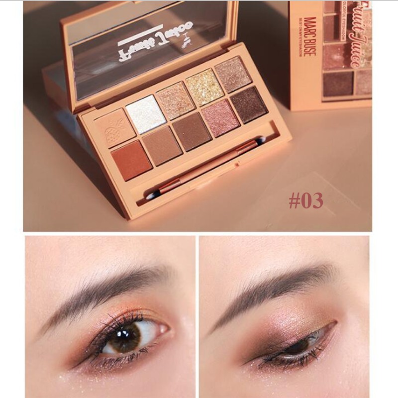 Bảng phấn mắt 10 ô kèm cọ Marc Buse Best On My Shadow bản Dupe của Clio Pro Eye Palette MBB3 | BigBuy360 - bigbuy360.vn