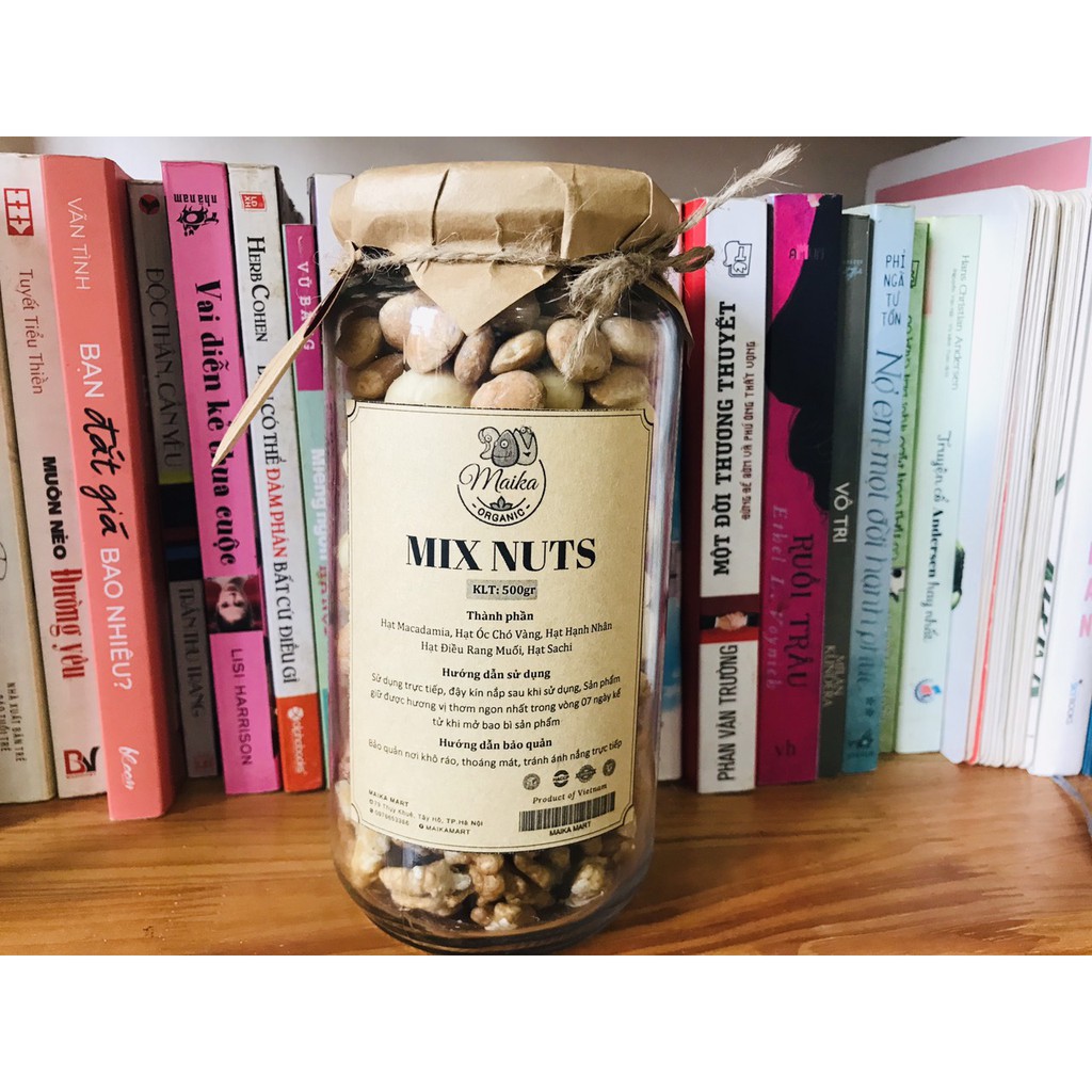 Mixnuts 5 loại hạt dinh dưỡng (Hạt Điều, Hạt Hạnh Nhân, Hạt Mắc Ca, Hạt Óc Chó Vàng, Hạt Sachi)