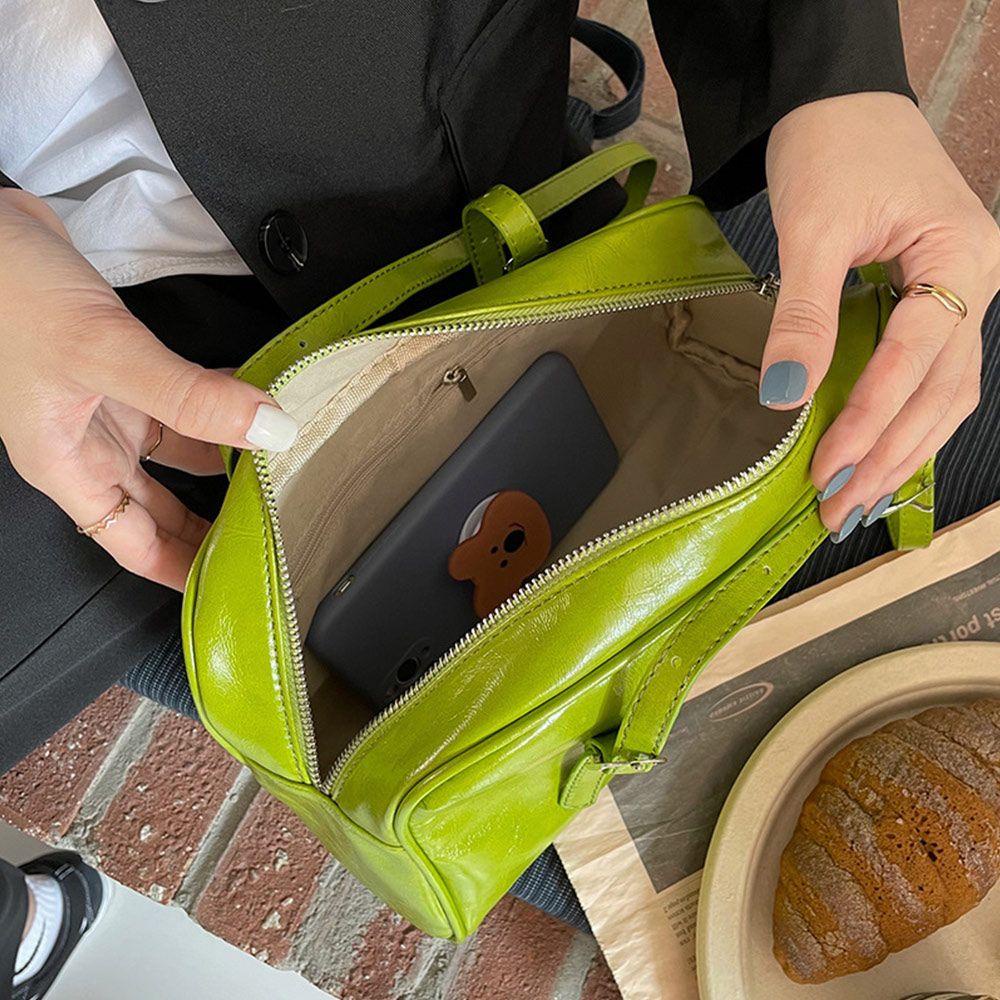 Túi Xách Da PU Mềm Cỡ Lớn Màu Cầu Vồng Thời Trang Cho Nữ