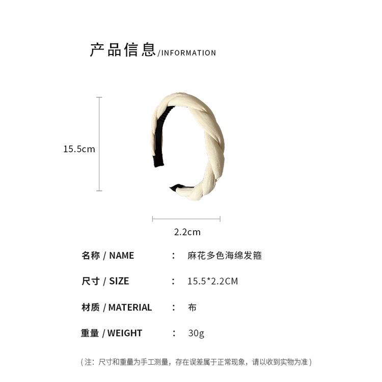 DREJEW Cài Tóc Xốp Màu Xanh Lá Cây Dạng Xoắn Phong Cách Mới Cho Nữ