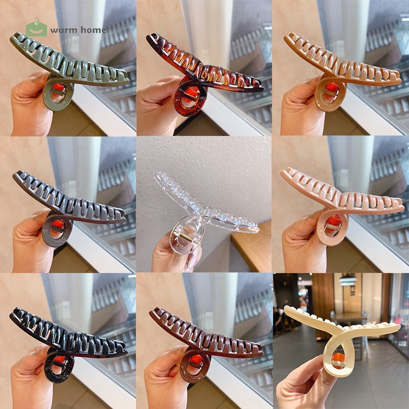 Kẹp Tóc Cỡ Lớn Thiết Kế Đơn Giản Thanh Lịch Cho Nữ